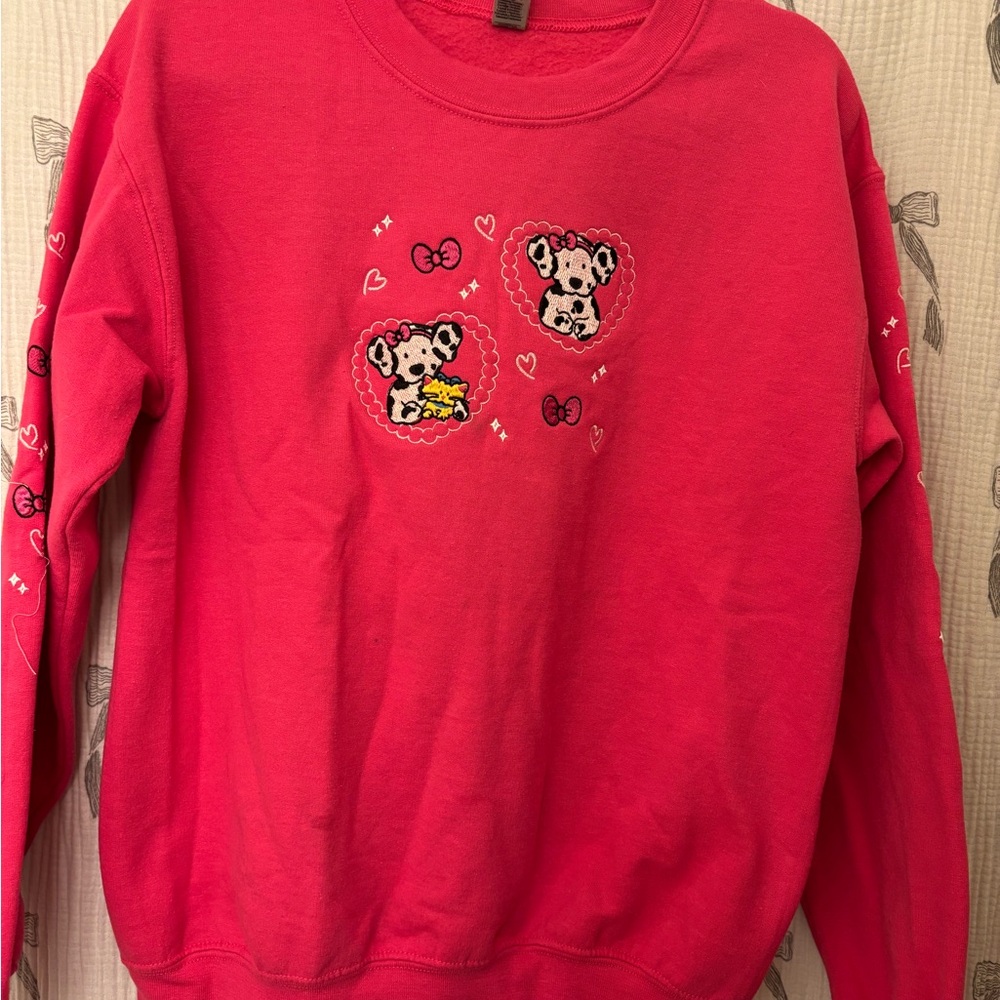 Sanrio, Spotty Dottie Gildan Hot Pink Crewneck